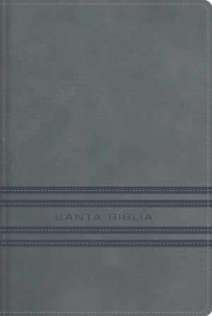 NBLA, Santa Biblia, Edicion versificada, Tamano bolsillo, Leathersoft, Gris, Palabras de Jesus en rojo, Comfort Print