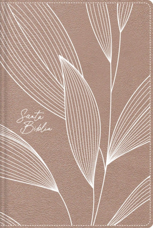 NBLA, Santa Biblia, Edicion versificada, Tamano bolsillo, Leathersoft, Con cierre, Oro Rosa, Palabras de Jesus en rojo, Comfort Print