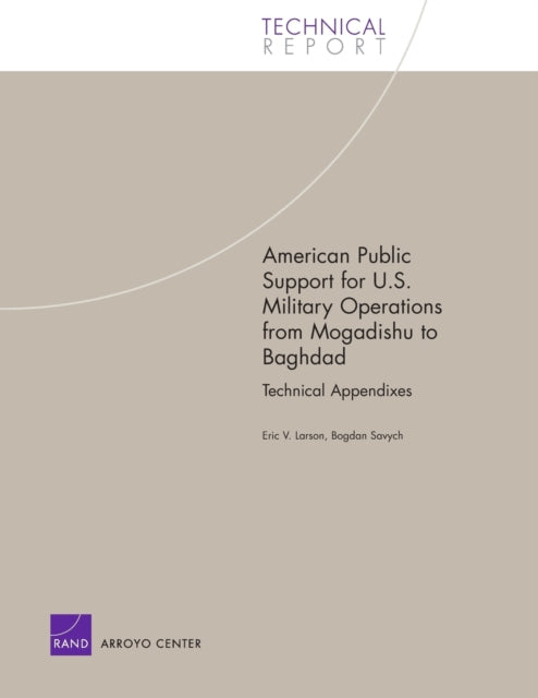 Book cover of: American Public Support for U.S. Military Operations from Mogadishu to Baghdad