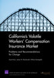 Book cover of: California's Volatile Workers' Compensation Insurance Market. By: Lloyd S. Dixon