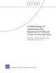 Book cover of: Methodology for Implementing the Department of Defense's Current in-Sourcing Policy. By: Jessie Riposo