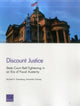 Book cover of: Discount Justice. By: Michael D. Greenberg