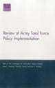 Book cover of: Review of Army Total Force Policy Implementation. By: Pint, Ellen M.