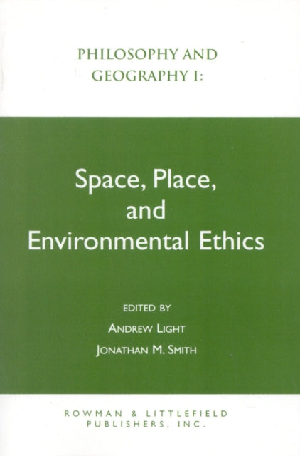 Book cover of: Philosophy and Geography I. By: Andrew Light