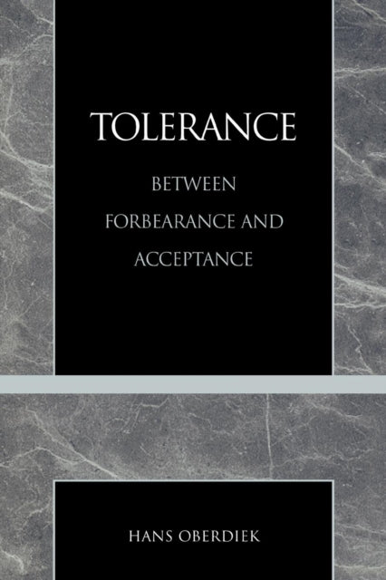Book cover of: Tolerance. By: Hans Oberdiek