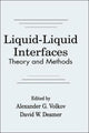 Book cover of: Liquid-Liquid InterfacesTheory and Methods. By: Alexander G. Volkov