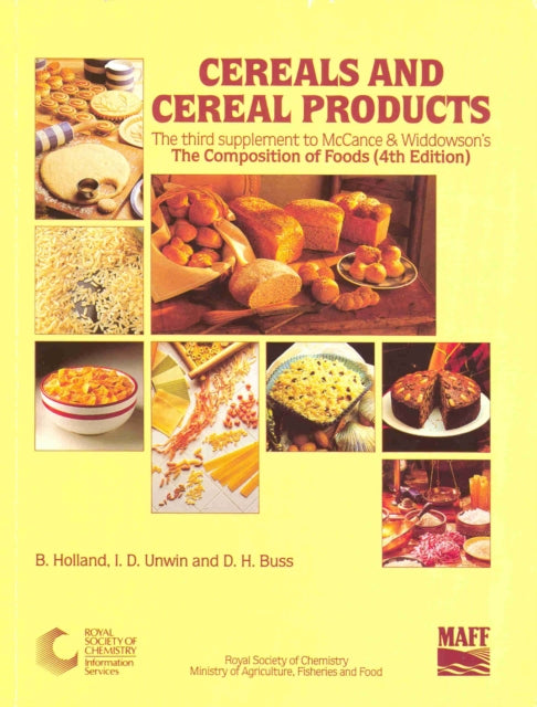 Book cover of: Cereals and Cereal Products. By: McCance