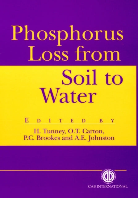 Book cover of: Phosphorus Loss from Soil to Water
