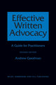 Book cover of: Effective Written Advocacy