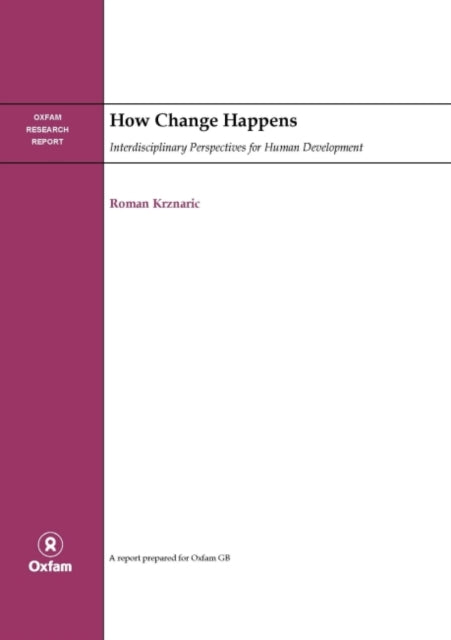 Book cover of: How Change Happens. By: Roman Krznaric