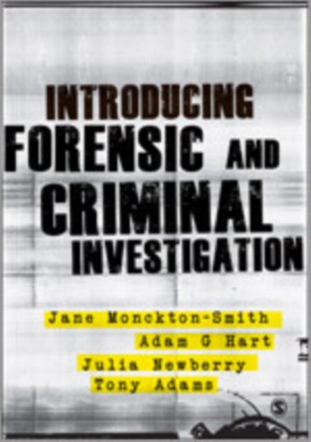 Book cover of: Introducing Forensic and Criminal Investigation. By: Adam Hart