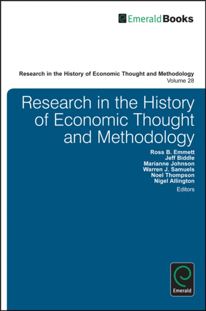Book cover of: Research in the History of Economic Thought and Methodology. By: Ross B. Emmett