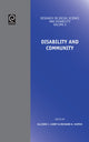 Book cover of: Disability and Community