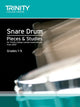 Book cover of: Snare Drum Pieces & Studies Grades 1-5. By: TRINITY GUILDHALL