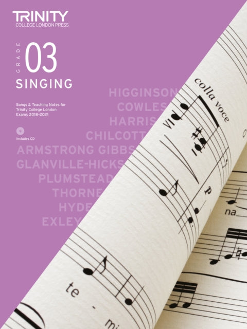 Book cover of: Trinity College London Singing Grade 3 2018-2021