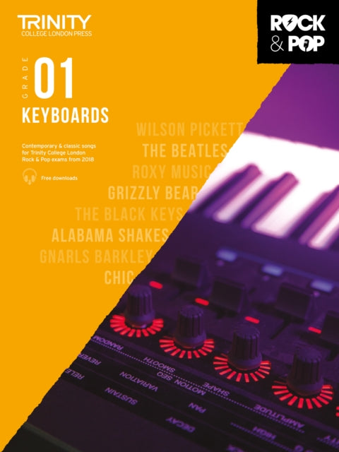 Book cover of: Trinity College London Rock & Pop 2018 Keyboards Grade 1. By: Hal Leonard Corp.