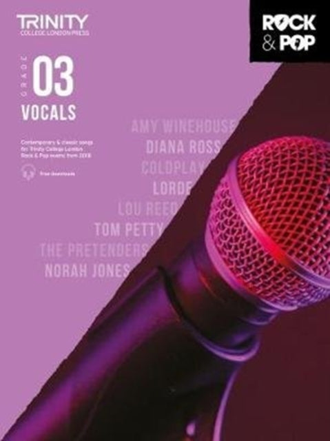 Book cover of: Trinity College London Rock & Pop 2018 Vocals Grade 3