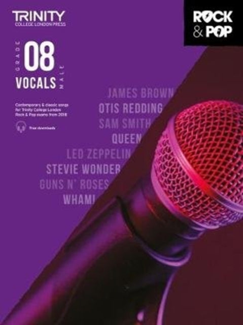 Book cover of: Trinity College London Rock & Pop 2018 Vocals Grade 8. By: Hal Leonard Corp.