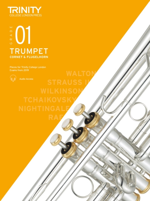 Book cover of: Trinity College London Trumpet, Cornet & Flugelhorn Exam Pieces From 2019. Grade 1