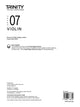 Book cover of: Trinity College London Violin Exam Pieces From 2020: Grade 7 (part only). By: Trinity College London