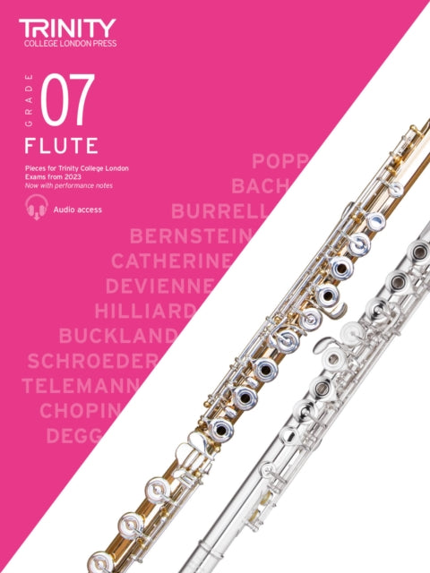 Book cover of: Trinity College London Flute Exam Pieces from 2023: Grade 7