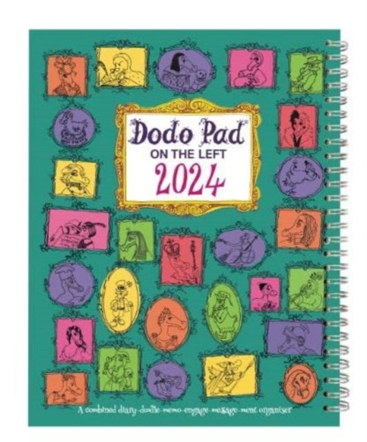 Book cover of: Dodo Pad ON THE LEFT Desk Diary 2024 - Week to View, Calendar Year Diary