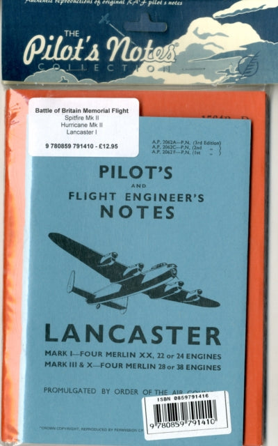 Book cover of: Battle Of Britain Memorial Flight Trilogy Pilot's Notes