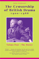 Book cover of: Censorship of British Drama 1900-1968 Volume 4