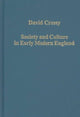 Book cover of: Society and Culture in Early Modern England