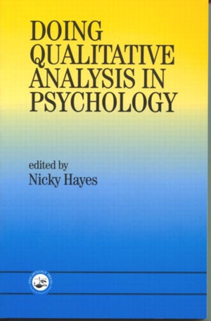 Doing Qualitative Analysis In Psychology