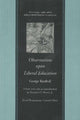 Book cover of: Observations Upon Liberal Education. By: George Turnbull