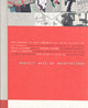 Book cover of: Perfect Acts of Architecture. By: Elia Zenghelis