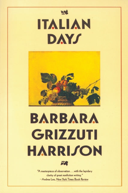 Book cover of: Italian Days. By: Barbara Grizzuti Harrison