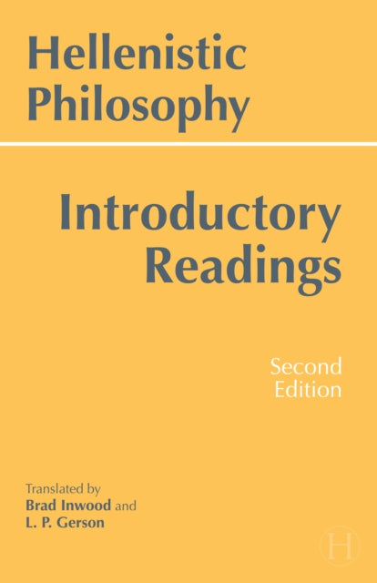 Book cover of: Hellenistic Philosophy