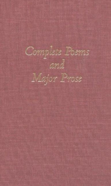 Book cover of: Complete Poems and Major Prose