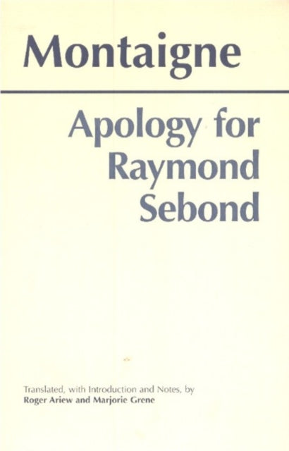 Book cover of: Apology for Raymond Sebond