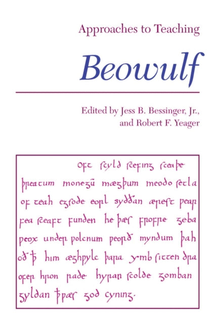 Book cover of: Approaches to Teaching Beowulf