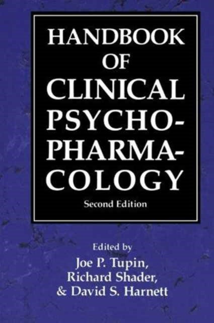 Book cover of: Handbook of Clinical Psychopharmacology. By: Joe P. Tupin