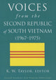 Book cover of: Voices from the Second Republic of South Vietnam (1967–1975)