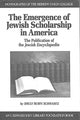 Book cover of: Emergence of Jewish Scholarship in America