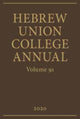 Book cover of: Hebrew Union College Annual Volume 91. By: Hebrew Union College Press