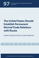 Book cover of: United States Should Establish Permanent Normal Trade Relations with Russia. By: Anders Åslund