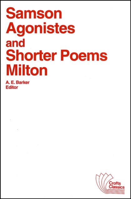Book cover of: Samson Agonistes and Shorter Poems