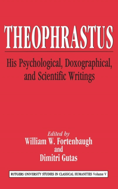 Book cover of: Theophrastus