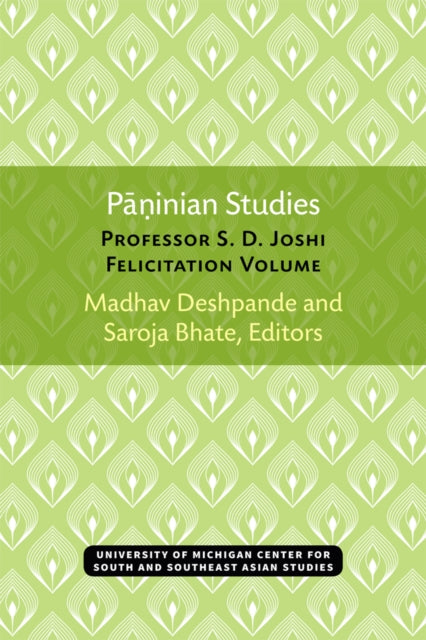 Book cover of: Paninian Studies