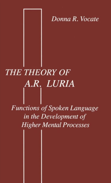 Book cover of: theory of A.r. Luria. By: Donna R. Vocate