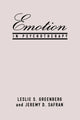 Book cover of: Emotion in Psychotherapy. By: Leslie S. Greenberg