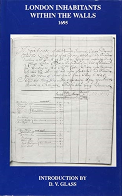 Book cover of: London Inhabitants within the Walls 1695