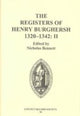 Book cover of: Registers of Henry Burghersh 1320-1342. By: Nicholas Bennett