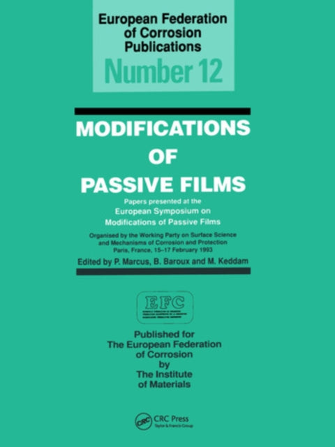 Book cover of: Modifications of Passive Films. By: P. Marcus